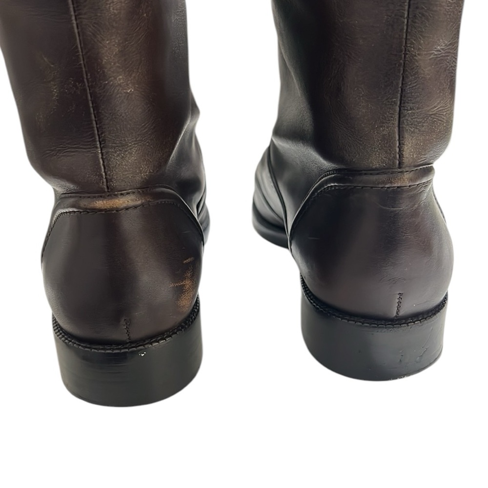 Louis Vuitton Brown Leather Knee Length Boots Size 37.5 - Picture 12 of 15